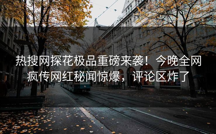 热搜网探花极品重磅来袭！今晚全网疯传网红秘闻惊爆，评论区炸了